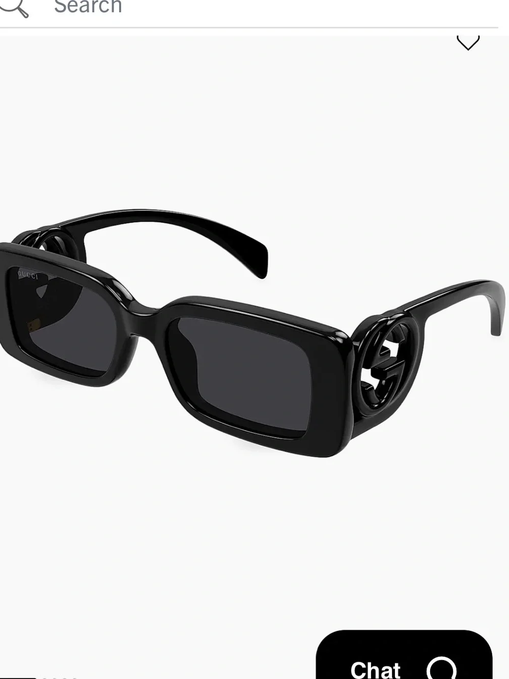 Gucci Black Sunglasses with GG Temple